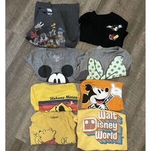 Lot Of 8 Disney Women’s Shirts Tops Size Small Mix Styles 1 Sweater Bulk Bundle